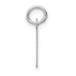 Load image into Gallery viewer, 14K White Gold Small Slanted Block Initial Letter E Charm Pendant
