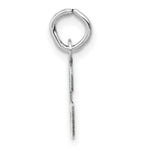 Load image into Gallery viewer, 14K White Gold Small Slanted Block Initial Letter G Charm Pendant
