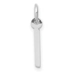 Load image into Gallery viewer, 14K White Gold Small Slanted Block Initial Letter I Charm Pendant
