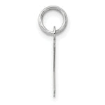 Load image into Gallery viewer, 14K White Gold Small Slanted Block Initial Letter K Charm Pendant
