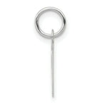 Load image into Gallery viewer, 14K White Gold Small Slanted Block Initial Letter N Charm Pendant
