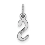 Load image into Gallery viewer, 14K White Gold Small Slanted Block Initial Letter S Charm Pendant
