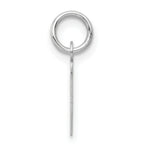 Load image into Gallery viewer, 14K White Gold Small Slanted Block Initial Letter T Charm Pendant
