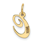 Load image into Gallery viewer, 14K Yellow Gold Small Fancy Script Initial Letter C Charm

