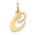 Load image into Gallery viewer, 14K Yellow Gold Small Fancy Script Initial Letter C Charm
