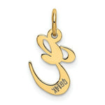 Load image into Gallery viewer, 14K Yellow Gold Small Fancy Script Initial Letter E Charm
