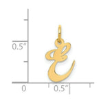 Load image into Gallery viewer, 14K Yellow Gold Small Fancy Script Initial Letter E Charm

