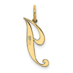Load image into Gallery viewer, 14K Yellow Gold Small Fancy Script Initial Letter J Charm
