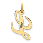 Load image into Gallery viewer, 14K Yellow Gold Small Fancy Script Initial Letter L Charm
