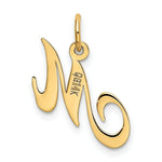 Load image into Gallery viewer, 14K Yellow Gold Small Fancy Script Initial Letter M Charm
