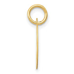Load image into Gallery viewer, 14K Yellow Gold Small Fancy Script Initial Letter O Charm
