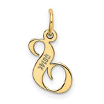 Load image into Gallery viewer, 14K Yellow Gold Small Fancy Script Initial Letter S Charm
