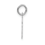 Load image into Gallery viewer, 14K White Gold Small Fancy Script Initial Letter F Charm Pendant
