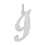 Load image into Gallery viewer, 14K White Gold Small Fancy Script Initial Letter I Charm Pendant
