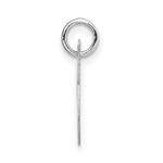 Load image into Gallery viewer, 14K White Gold Small Fancy Script Initial Letter K Charm Pendant

