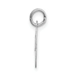 Load image into Gallery viewer, 14K White Gold Small Fancy Script Initial Letter O Charm Pendant
