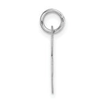 Load image into Gallery viewer, 14K White Gold Small Fancy Script Initial Letter R Charm Pendant
