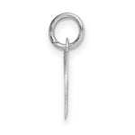 Load image into Gallery viewer, 14K White Gold Small Fancy Script Initial Letter W Charm Pendant
