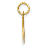 Load image into Gallery viewer, 14K Yellow Gold Medium Fancy Script Initial Letter W Charm Pendant
