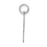Load image into Gallery viewer, 14K White Gold Medium Fancy Script Initial Letter H Charm Pendant
