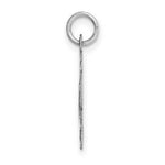 Load image into Gallery viewer, 14K White Gold Medium Fancy Script Initial Letter L Charm Pendant

