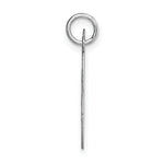 Load image into Gallery viewer, 14K White Gold Medium Fancy Script Initial Letter M Charm Pendant

