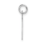 Load image into Gallery viewer, 14K White Gold Medium Fancy Script Initial Letter O Charm Pendant
