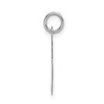 Load image into Gallery viewer, 14K White Gold Medium Fancy Script Initial Letter R Charm Pendant

