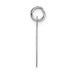 Load image into Gallery viewer, 14K White Gold Medium Fancy Script Initial Letter T Charm Pendant
