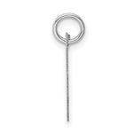 Load image into Gallery viewer, 14K White Gold Medium Fancy Script Initial Letter V Charm Pendant
