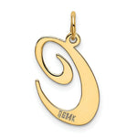 Load image into Gallery viewer, 14K Yellow Gold Large Fancy Script Initial Letter C Charm Pendant
