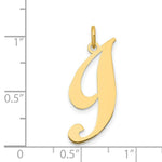 Load image into Gallery viewer, 14K Yellow Gold Large Fancy Script Initial Letter I Charm Pendant
