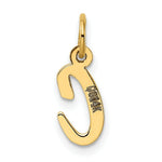 Load image into Gallery viewer, 14K Yellow Gold Small Script Initial Letter C Charm Pendant
