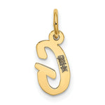 Load image into Gallery viewer, 14K Yellow Gold Small Script Letter Initial G Charm Pendant

