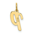 Load image into Gallery viewer, 14K Yellow Gold Small Script Initial Letter P Charm Pendant

