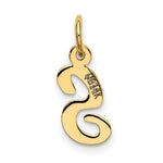 Load image into Gallery viewer, 14K Yellow Gold Small Script Initial Letter S Charm Pendant
