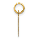 Load image into Gallery viewer, 14K Yellow Gold Small Script Initial Letter V Charm Pendant

