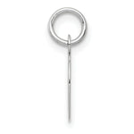 Load image into Gallery viewer, 14K White Gold Small Script Initial Letter D Charm Pendant
