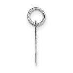 Load image into Gallery viewer, 14K White Gold Small Script Initial Letter K Charm Pendant
