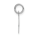 Load image into Gallery viewer, 14K White Gold Small Script Initial Letter S Charm Pendant
