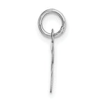 Load image into Gallery viewer, 14K White Gold Small Script Initial Letter T Charm Pendant
