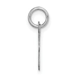 Load image into Gallery viewer, 14K White Gold Small Script Initial Letter W Charm Pendant
