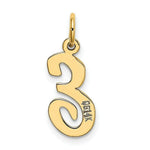 Load image into Gallery viewer, 14K Yellow Gold Medium Script Initial Letter E Charm Pendant
