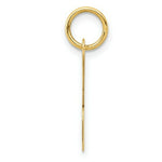 Load image into Gallery viewer, 14K Yellow Gold Medium Script Initial Letter K Charm Pendant

