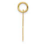 Load image into Gallery viewer, 14K Yellow Gold Medium Script Initial Letter M Charm Pendant
