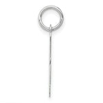 Load image into Gallery viewer, 14K White Gold Medium Script Initial Letter A Charm Pendant
