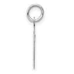 Load image into Gallery viewer, 14K White Gold Medium Script Initial Letter D Charm Pendant
