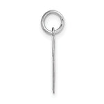Load image into Gallery viewer, 14K White Gold Medium Script Initial Letter M Charm Pendant
