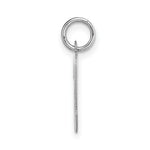 Load image into Gallery viewer, 14K White Gold Medium Script Initial Letter N Charm Pendant
