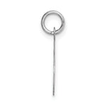 Load image into Gallery viewer, 14K White Gold Medium Script Initial Letter O Charm Pendant

